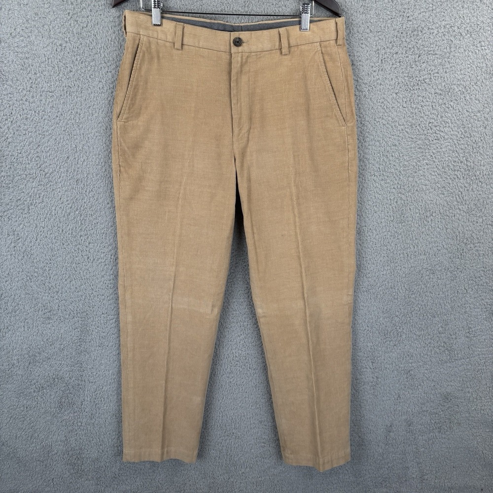Brooks Brothers Clark Corduroy Pants Mens 34x30 Tan Chino Cords Preppy